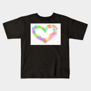 Rainbow Heart Kids T-Shirt